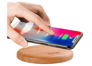 Fonesalesman Woodpuck Bamboo Edition Qi Wireless Charging Pad